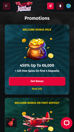 Jettbet Casino Mobile Promotions