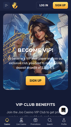 Joo Casino Mobile VIP Program