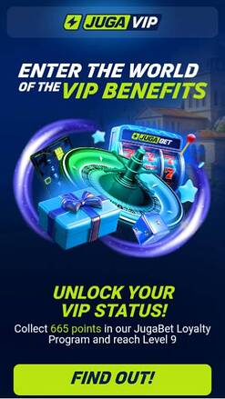VIP mobile page screenshot of Jugabet Casino