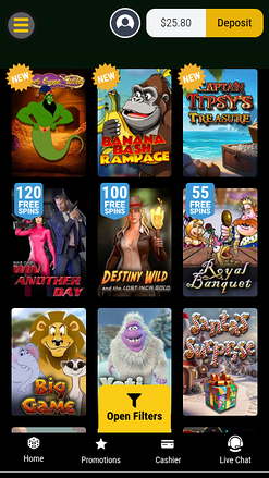 Jumba Bet Casino Mobile Games