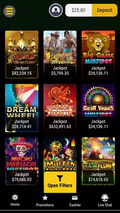 Jumba Bet Casino Mobile jackpot