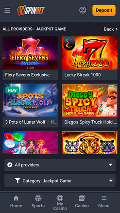 JVSPINBET Casino Mobile Jackpot