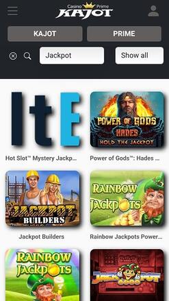 Kajot Casino Jackpot Mobile