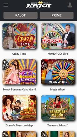 Kajot Casino Live Dealer Mobile