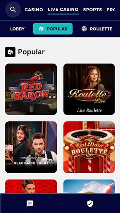 Karamba Casino Mobile Live Dealer