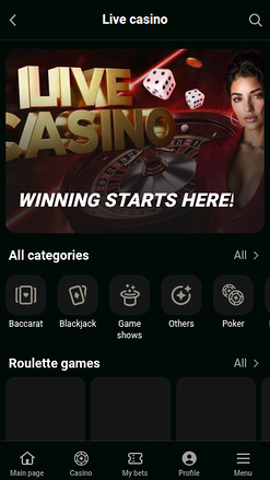 Live Dealer screenshot of Kheli Bet for Mobile