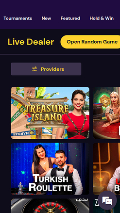 Live Dealer screenshot of King's Chip Casino for Mobile