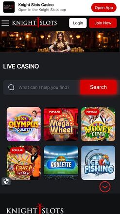 Knightslots Mobile Live Dealer