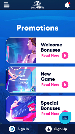 Las Atlantis Casino Mobile Promotions