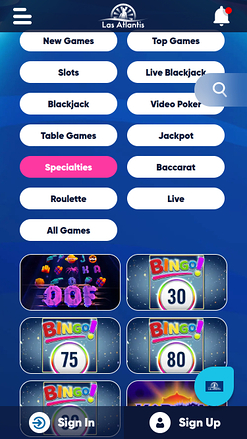 Las Atlantis Casino Mobile Specialties