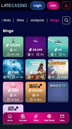 Late Casino Mobile Bingo