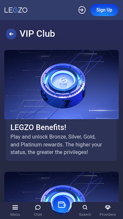 Legzo Casino Mobile VIP Program