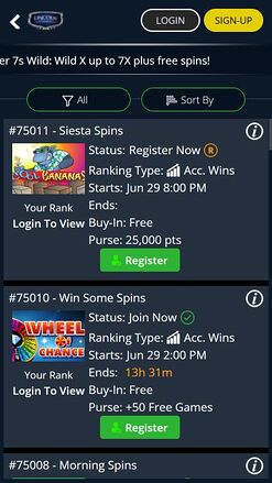 Lincoln Casino Mobile Tournaments