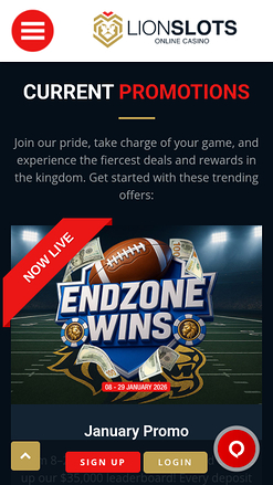 Lion Slots Casino Mobile Promotions