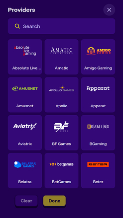 LiveWinz Casino Game Developers