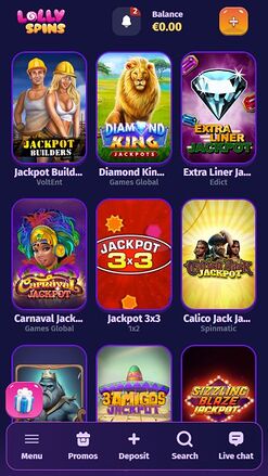 Lolly Spins Casino Mobile Jackpot