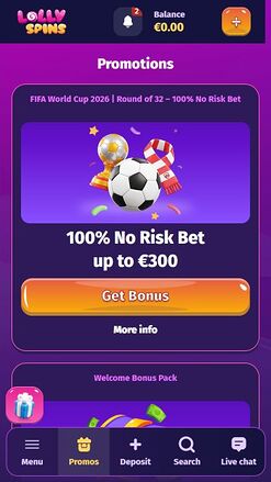 Lolly Spins Casino Mobile Promotions