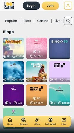 Loot Casino Mobile Bingo