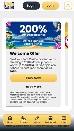Loot Casino Mobile Promotions
