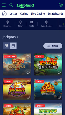 Lottoland Casino Mobile Jackpot