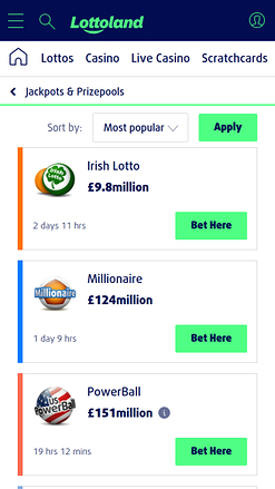 Lottoland Casino Mobile Lotto