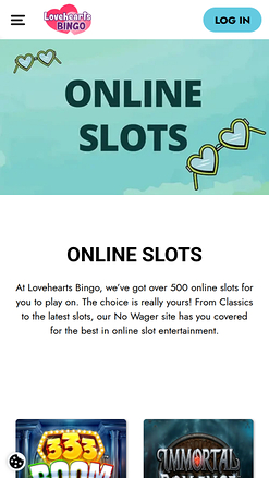 Lovehearts Bingo Casino Mobile Games