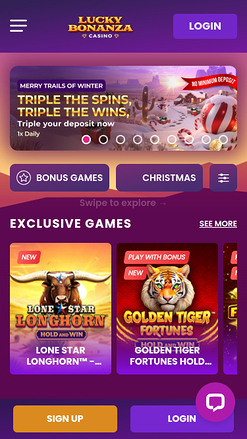 Buffalo Casino Mobile Homepage