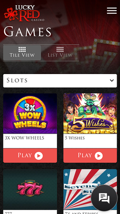 Lucky Red Casino Mobile Games