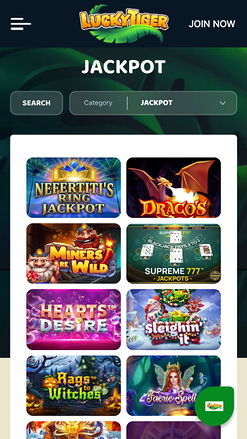 Lucky Tiger Casino Mobile Jackpot