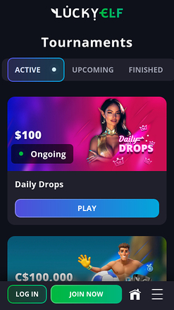 Luckyelf Casino Mobile Tournaments