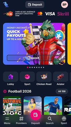 Lukkly Casino Mobile Homepage