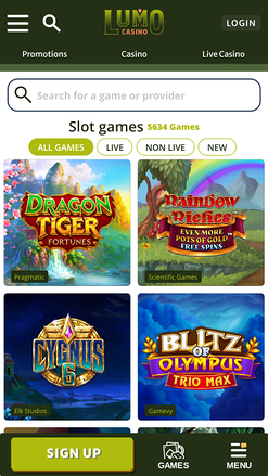 Lumo Casino Games