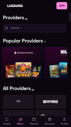 Lussurio Casino Mobile Game Developers