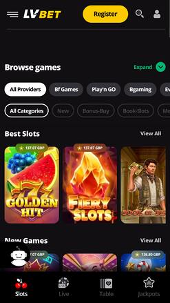 LV Bet Casino Mobile Game Developers