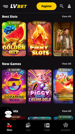 LV Bet Casino Mobile Games