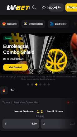 LV Bet Casino Mobile Sports