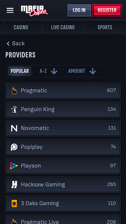 Mafia Casino Mobile Game Developers