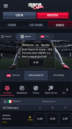 Mafia Casino Mobile Sports