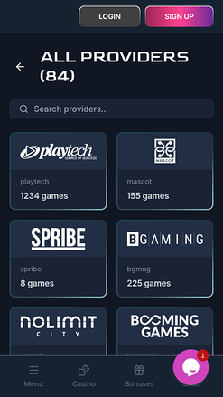 Magicianbet Casino Mobile Game Developers