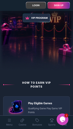 Magicianbet Casino Mobile VIP Program