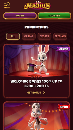Magius Casino Mobile Promotions