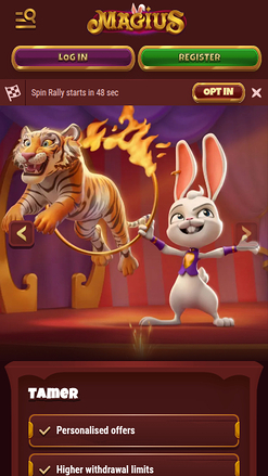Magius Casino Mobile VIP Program