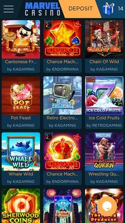 Marvel Casino Mobile Games