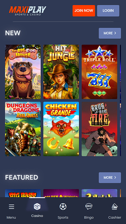 Maxiplay Casino Mobile Games