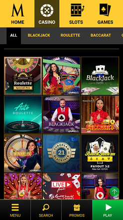 Mega Casino Mobile Live dealer