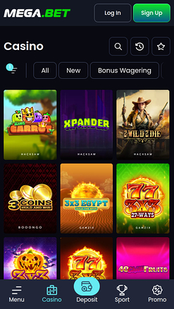 Mega.bet Casino Mobile Games