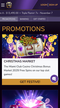 Miami Club Casino Mobile Promotions