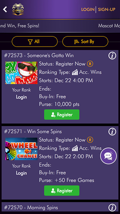 Miami Club Casino Mobile Tournaments