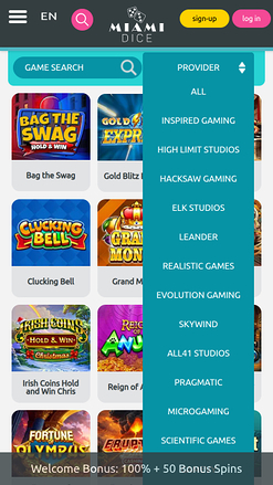 Miami Dice Casino Mobile Game Developers