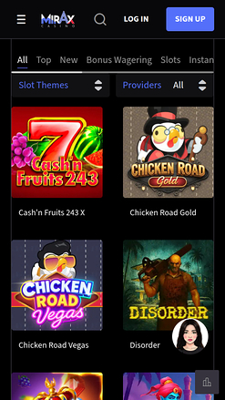 Mirax Casino Mobile Games
